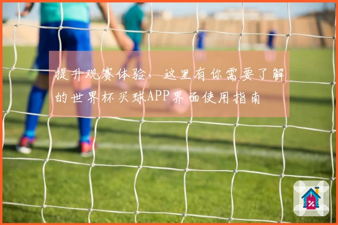 提升观赛体验,这里有你需要了解的世界杯买球APP界面使用指南